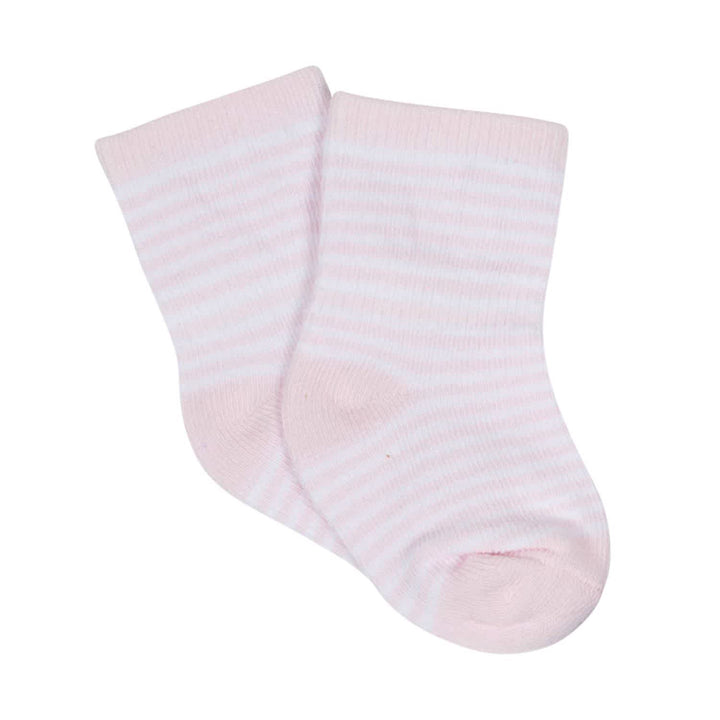 Gerber® Organic 4-Pack Baby Girls Princess Wiggle Proof Socks-Gerber Childrenswear