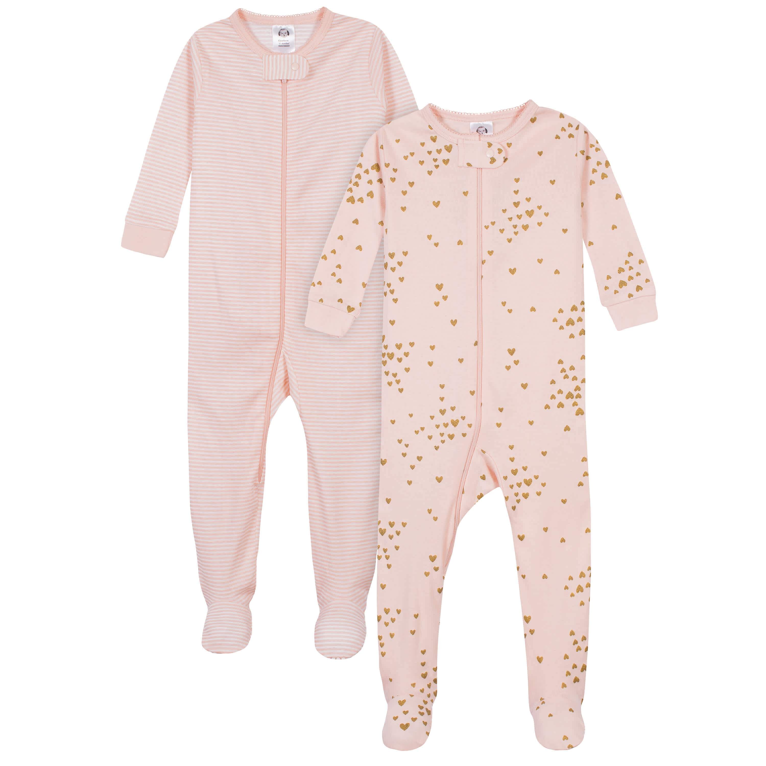 Shop Baby Girl Pajamas Sleepers Footie Pajamas Comfy