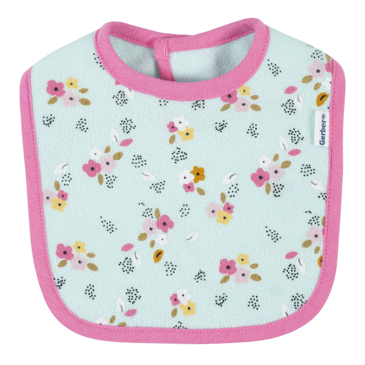 4-Pack Baby Girls Fox Bibs-Gerber Childrenswear