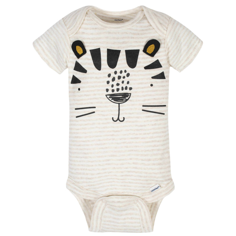 8-Pack Baby Boys Tiger Short Sleeve Onesies® Bodysuits – Gerber ...