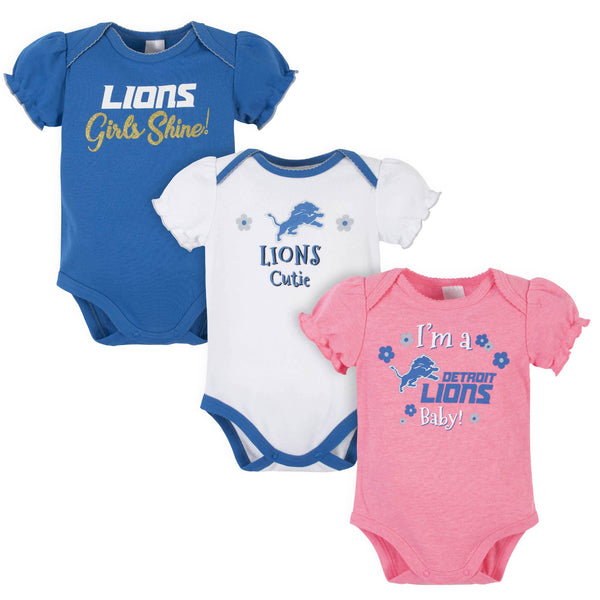 Detroit Lions Fleece Receiving Blanket & Hat Gift Set Newborn Baby Boys  Girls