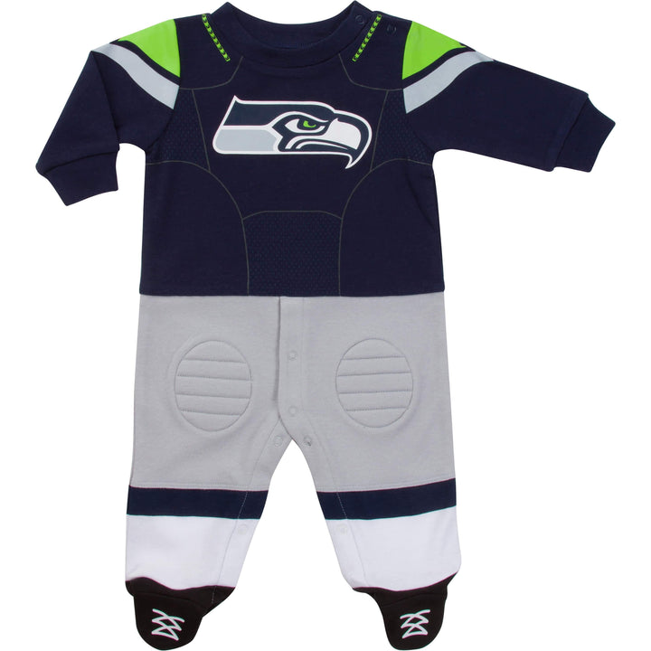 Seattle Seahawks Baby 
Boys Footysuit-Gerber Childrenswear