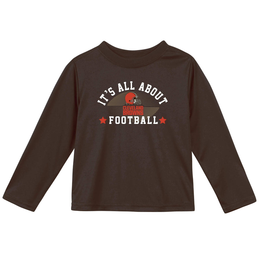 Cleveland Browns Baby & Toddler Boys Long Sleeve Tee Shirt-Gerber Childrenswear