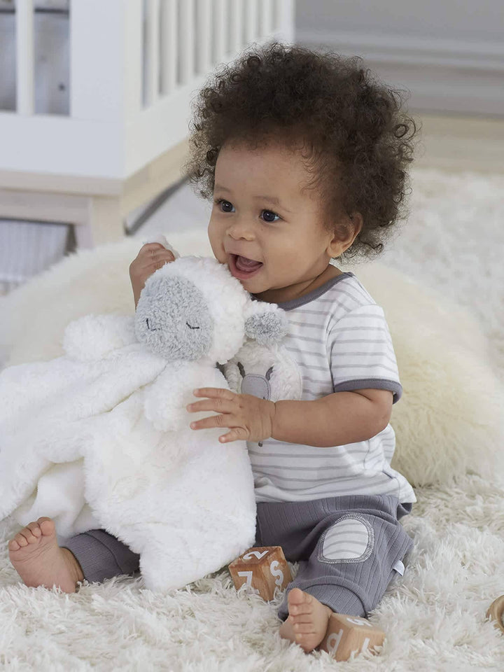 Lamb Baby Neutral Security Blanket-Gerber Childrenswear