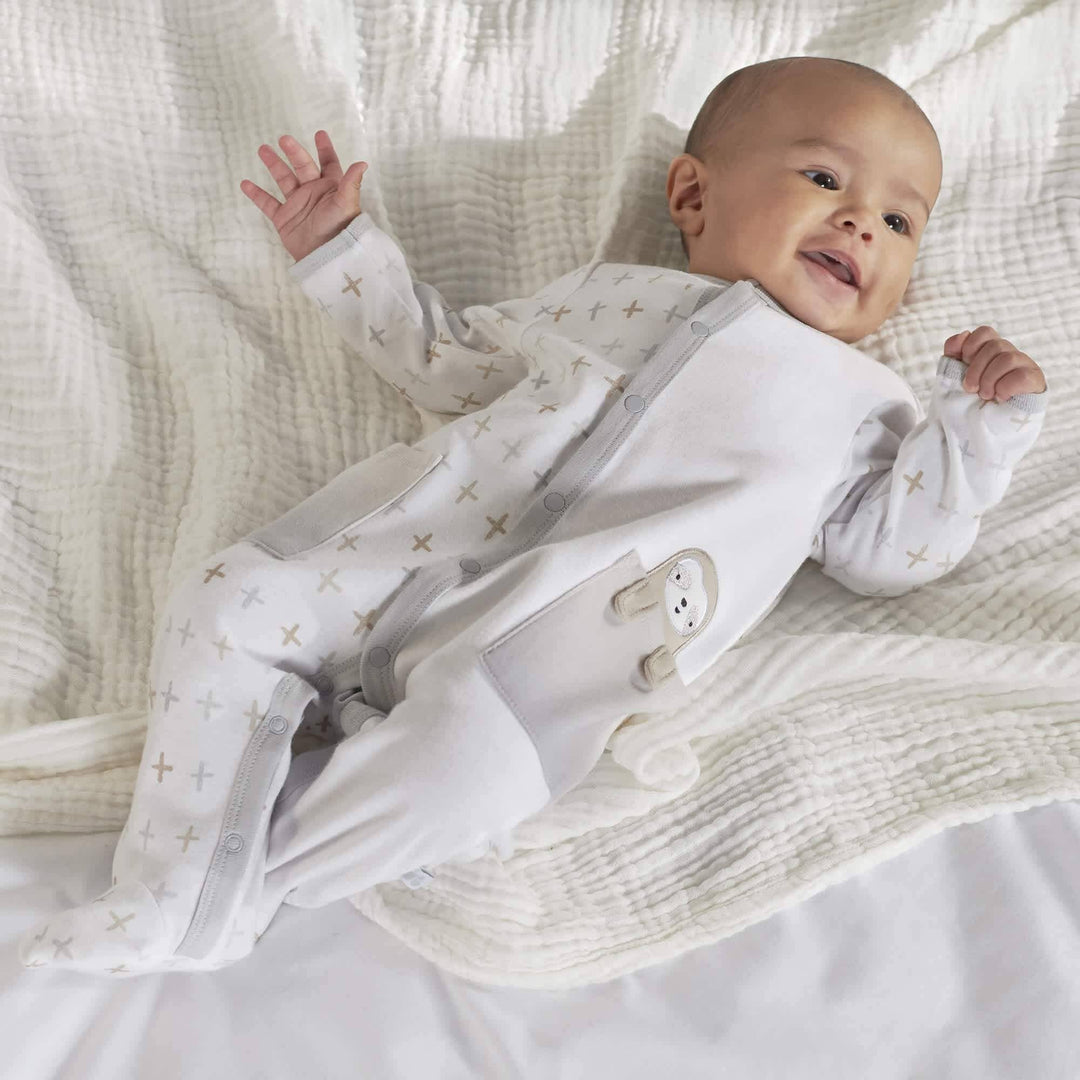 Baby Neutral Grey Ombre Sloth Sleep 'n Play-Gerber Childrenswear