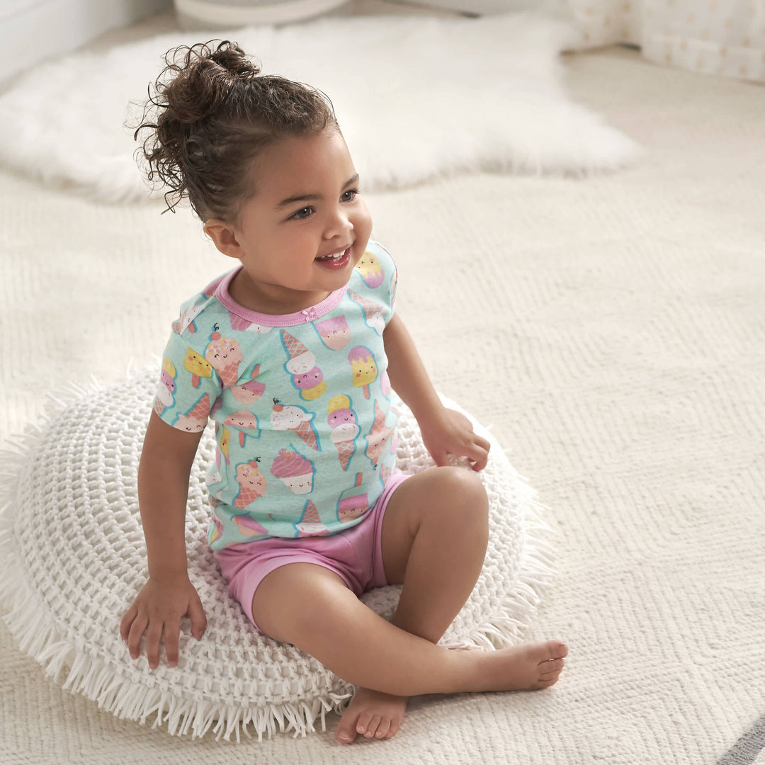 4-Piece Infant & Toddler Girls Rose Snug Fit Cotton Pajamas – Gerber  Childrenswear