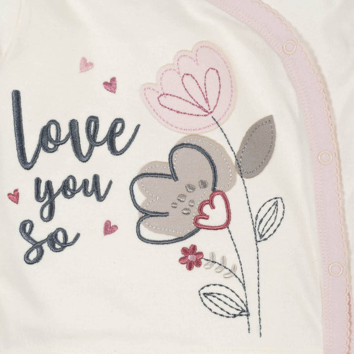 Gerber® Organic 3-Piece Baby Girls Love You So Take Me Home Set-Gerber Childrenswear