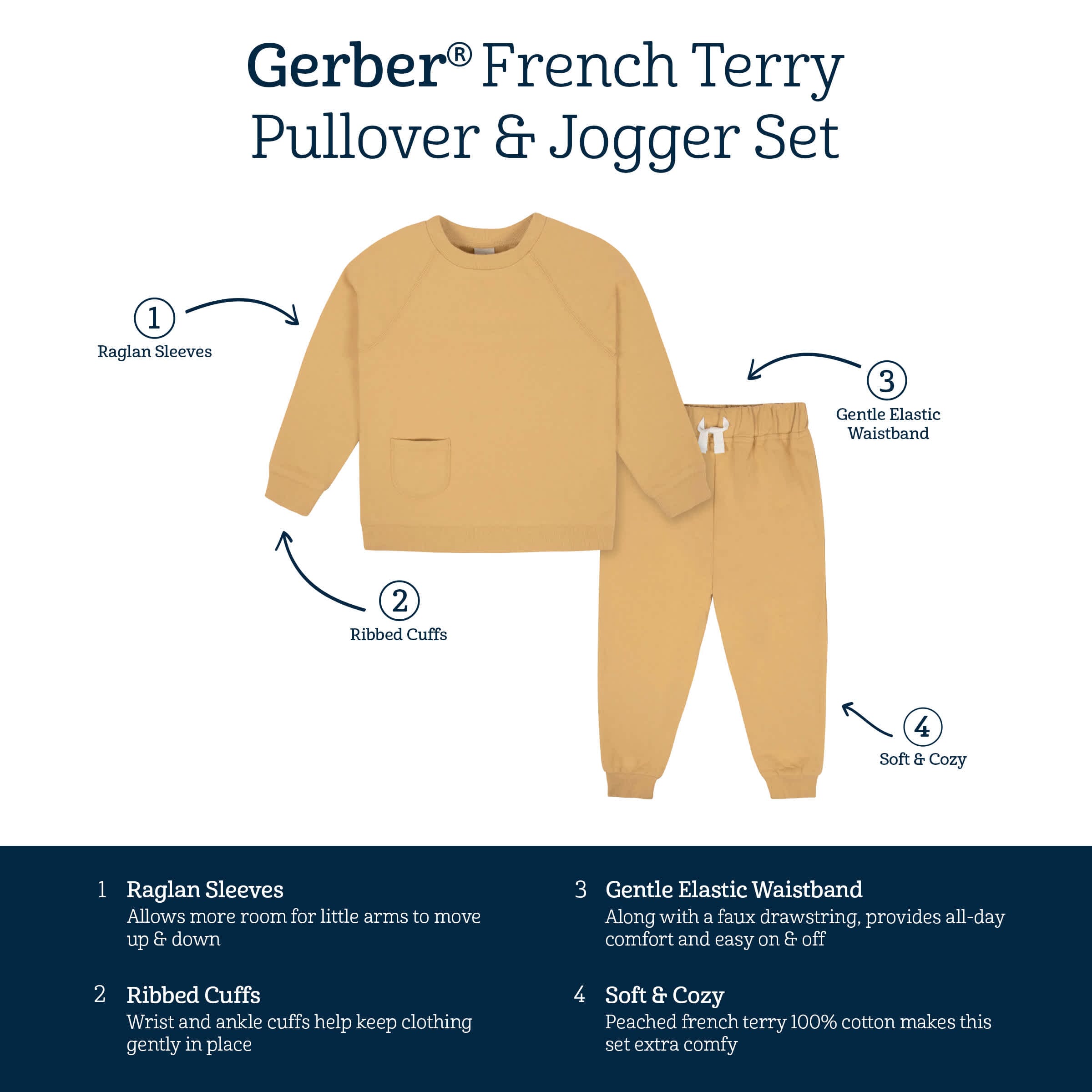 French terry jogger on sale set