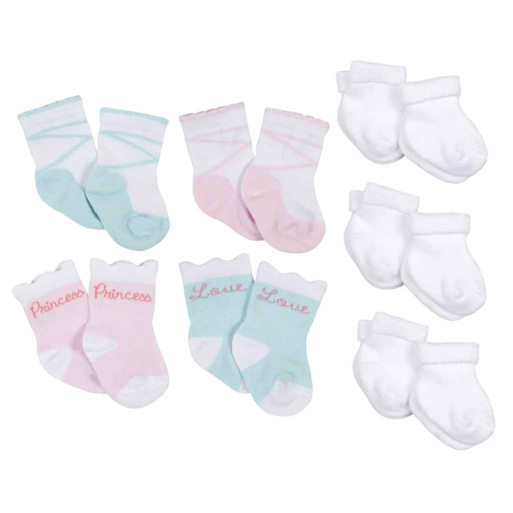 10-Pack Baby Girls Fairy Tale & White Wiggle Proof® Socks – Gerber  Childrenswear