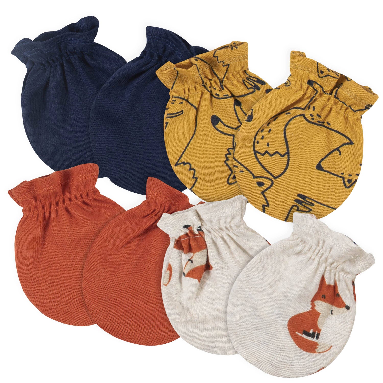 16-Piece Baby Boys Fox Gown, Mitten, Cap, & Sock Set – Gerber