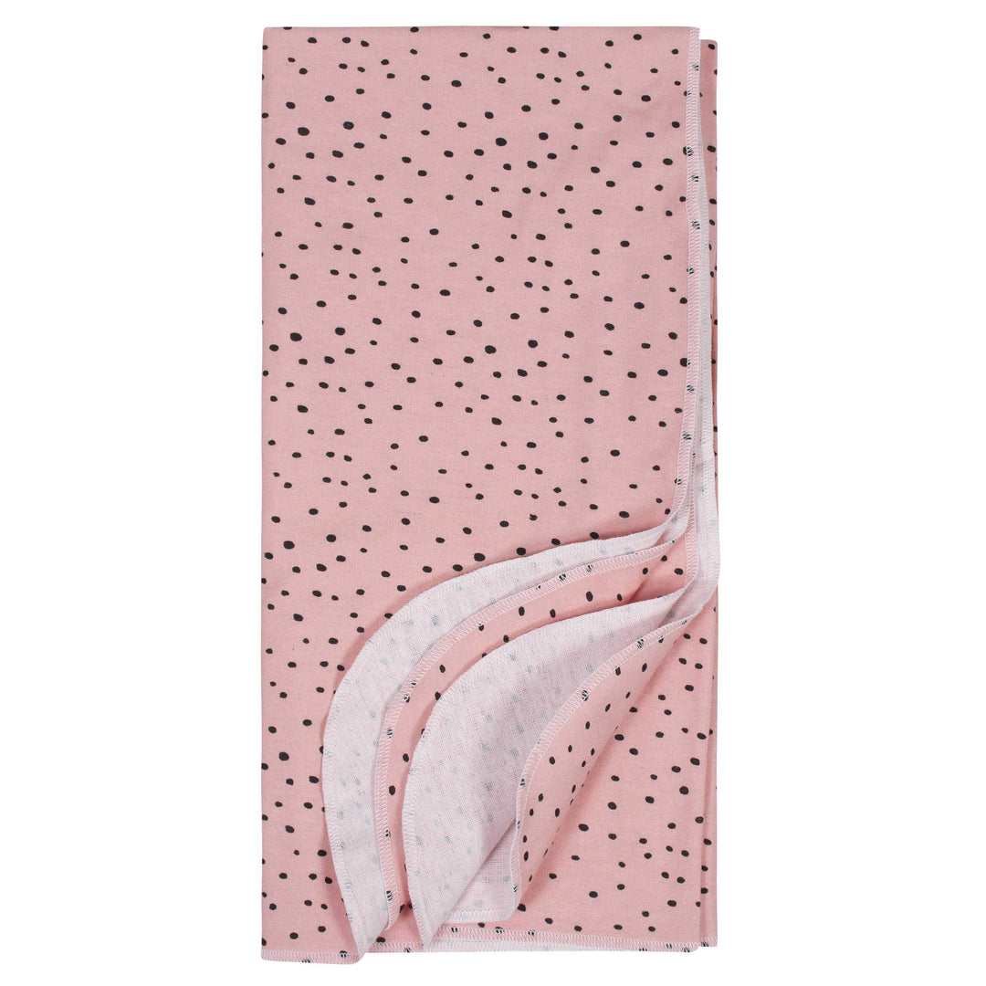 Gerber® 4-Pack Baby Girls Bear Flannel Blankets-Gerber Childrenswear