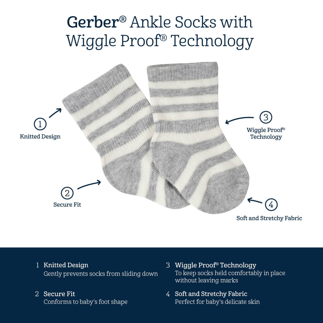 10-Pack Baby Girls Fairy Tale & White Wiggle Proof® Socks – Gerber  Childrenswear