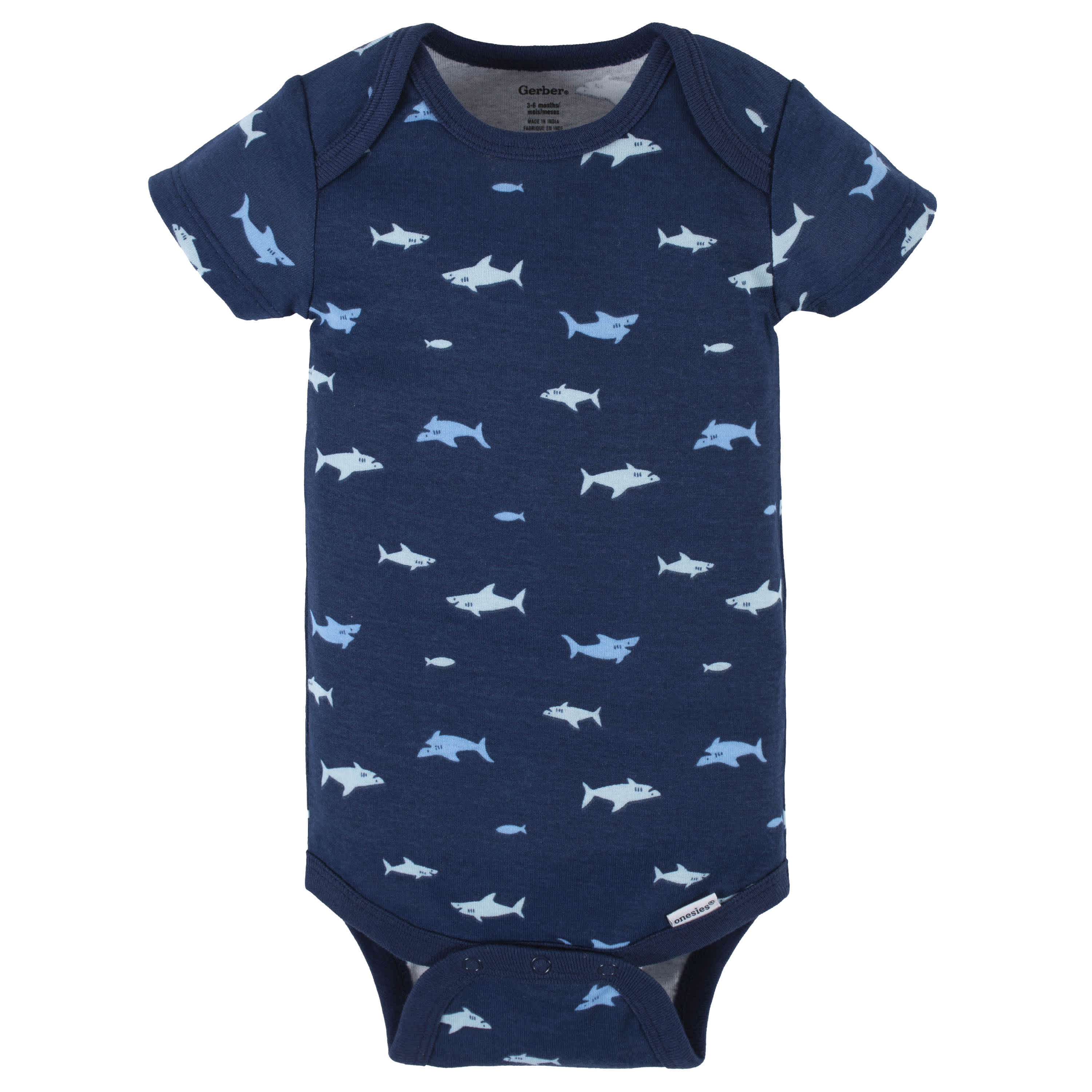 Gap Printed Short Sleeve Shark Onesie newest 12-18M