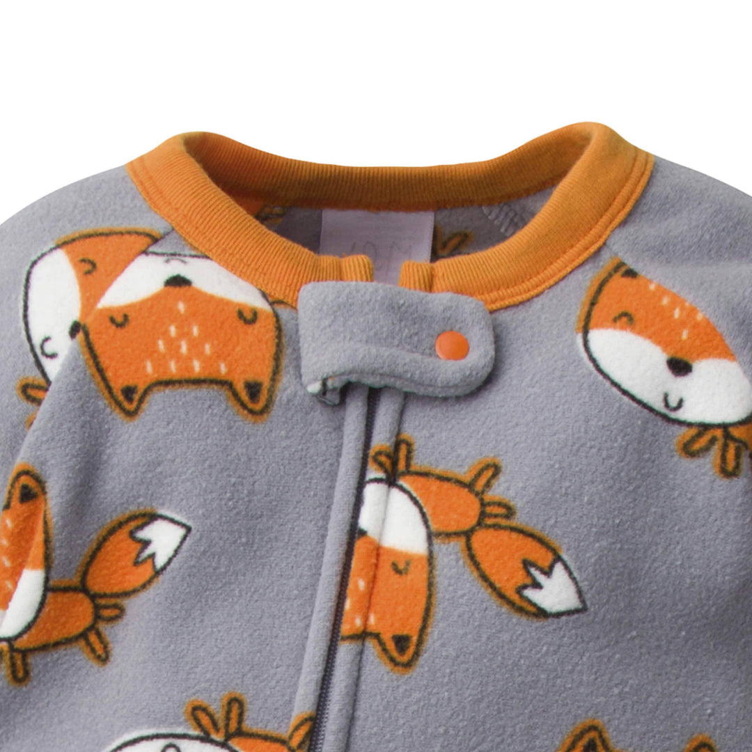 Gerber® Baby Boys Fox Fleece Pajamas-Gerber Childrenswear