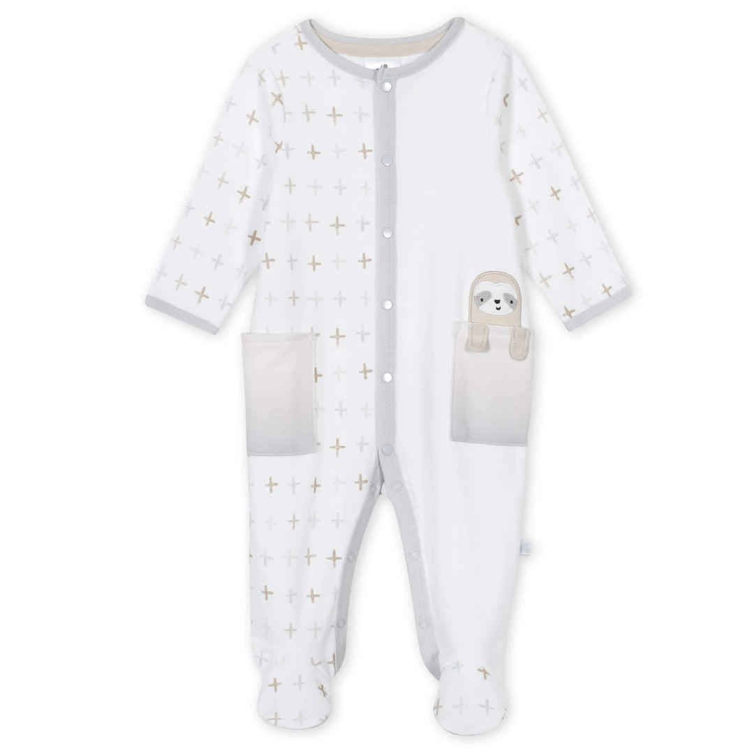 Baby Neutral Grey Ombre Sloth Sleep 'n Play-Gerber Childrenswear