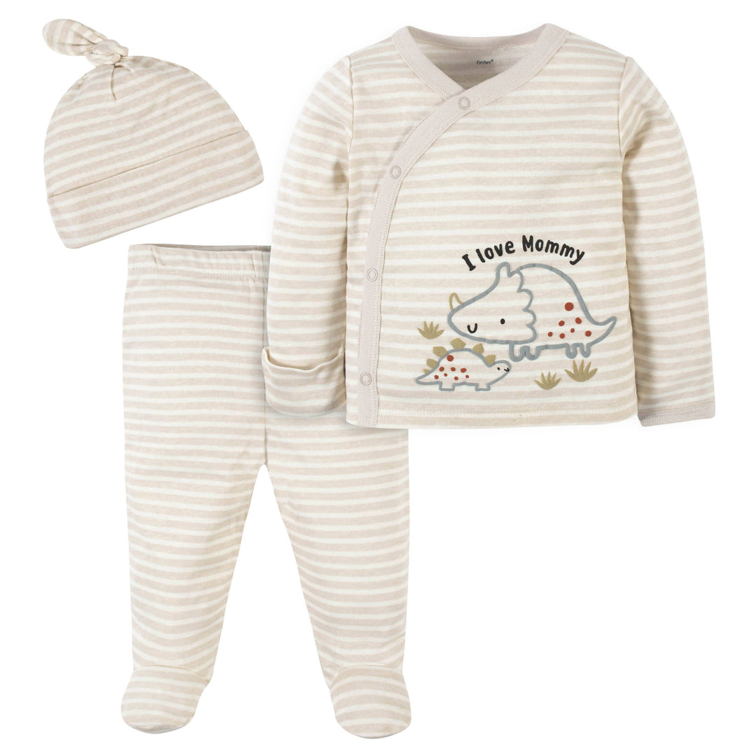 3-Piece Baby Boys Dino Take-Me-Home Set-Gerber Childrenswear