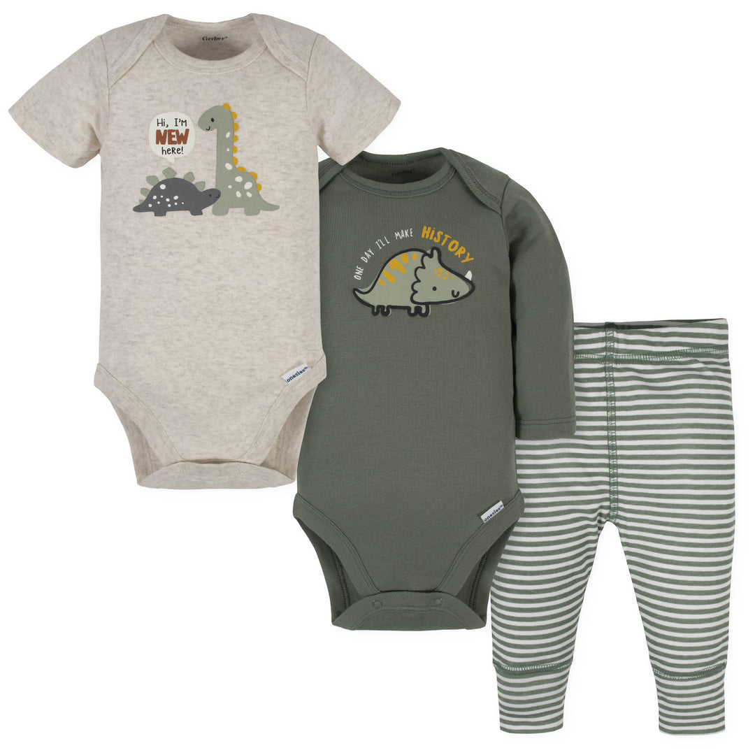 5-Pack Baby Boys Dino Short Sleeve Onesies® Bodysuits – Gerber Childrenswear