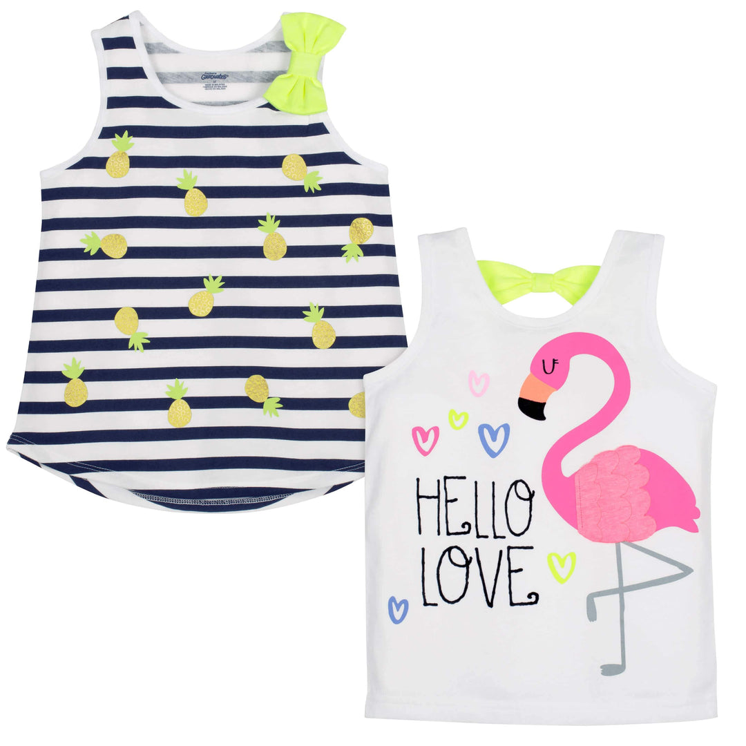 Gerber® Graduates 2-Pack Baby Girls Flamingo Top-Gerber Childrenswear