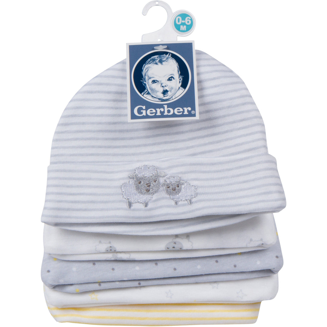 Gerber Baby 5 Piece Cap Set-Gerber Childrenswear