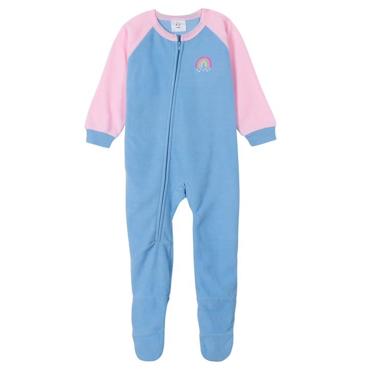 Gerber® 4-Pack Toddler Girls Rainbows & Love Fleece Pajamas-Gerber Childrenswear