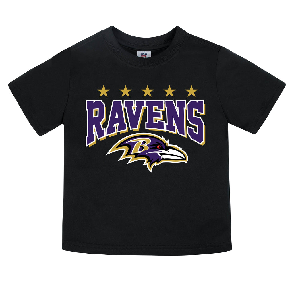 Gerber Baltimore Ravens 3-Pack Baby Boys Short Sleeve Tee Shirts