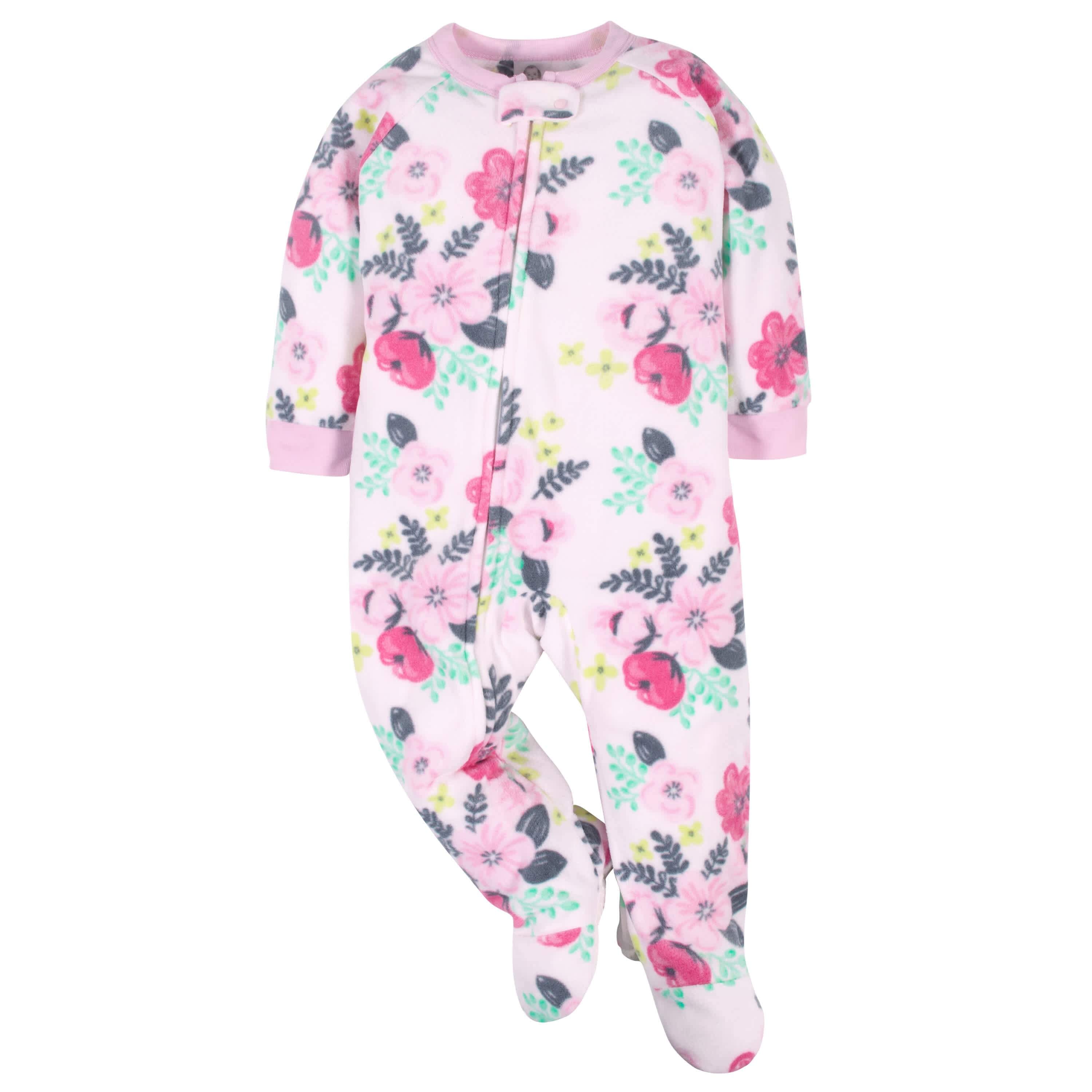 Baby girl fleece discount pajamas