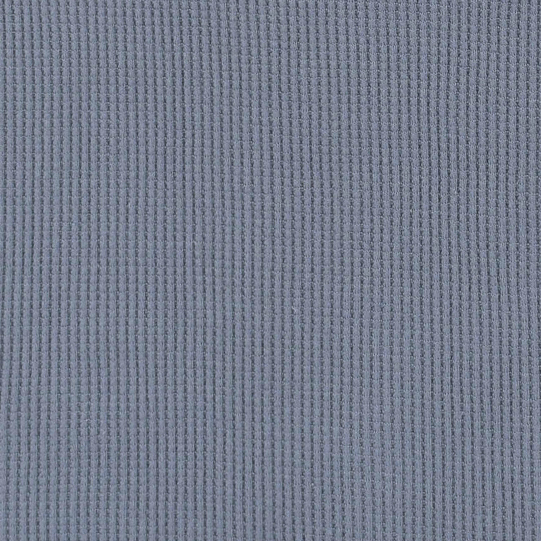 Dusty Blue Cotton Lycra Waffle Knit