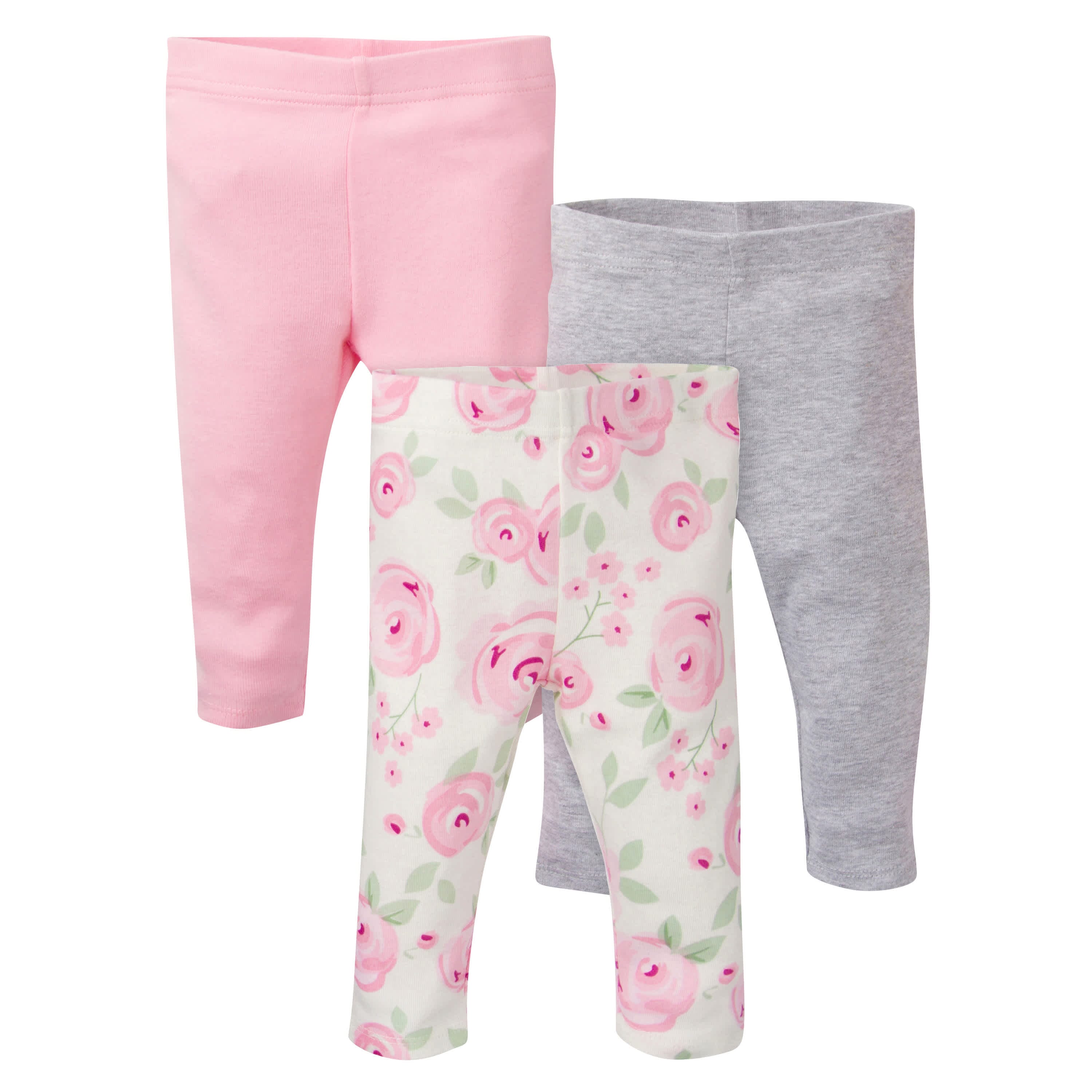 Buy Luvable Friends Baby Girls' Leggings, 3 Pack, Pink Rose, 18-24 Months  at Amazon.in
