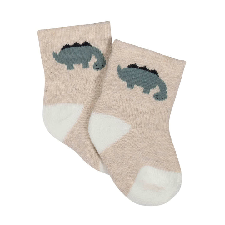 Gerber® Organic 4-Pack Baby Boys Dino Wiggle Proof Socks-Gerber Childrenswear