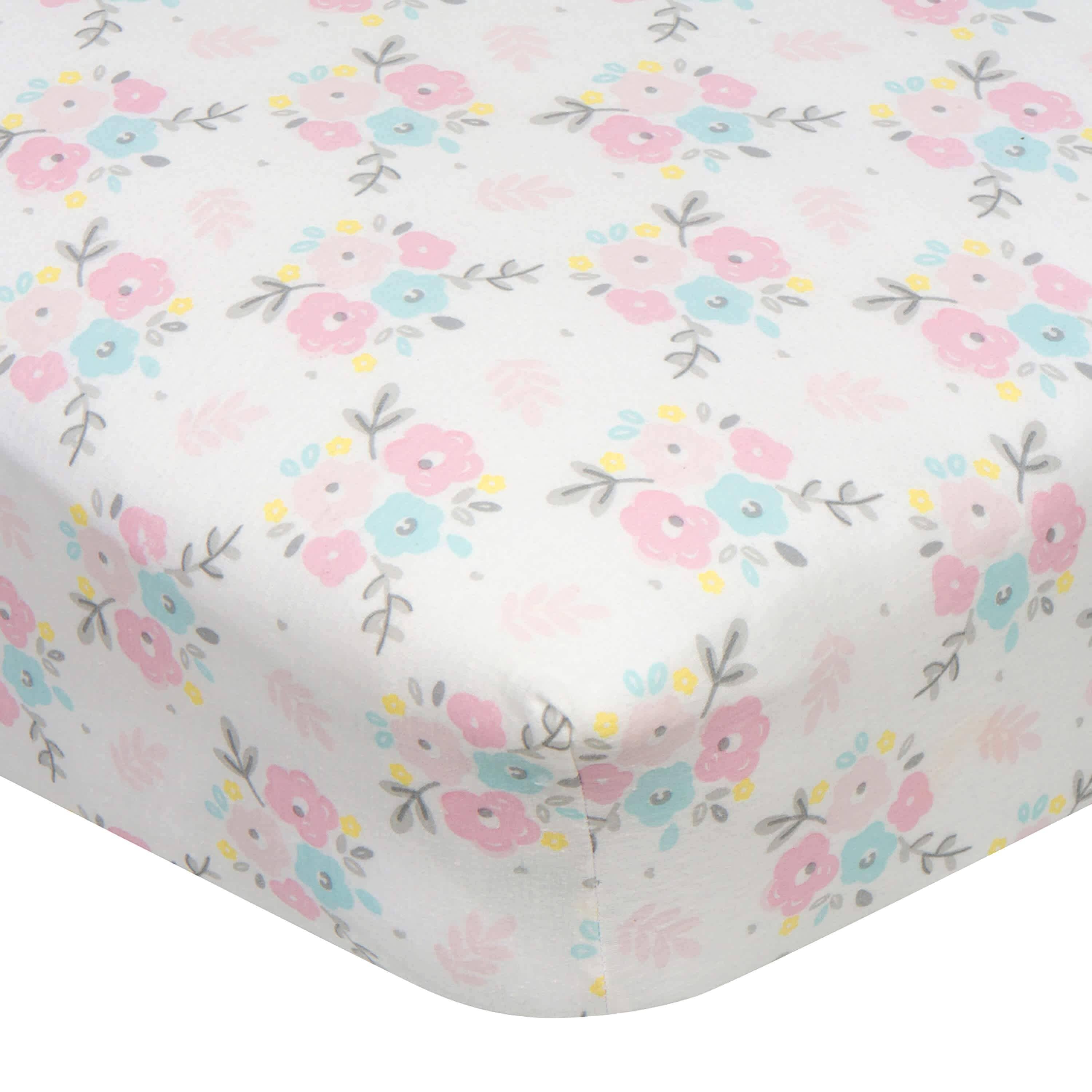 Girls Floral Fitted Crib Sheet – Gerber Childrenswear