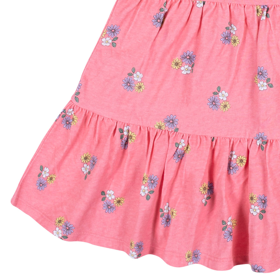 2-Pack Infant & Toddler Girls Pink Floral Knit Dresses – Gerber ...