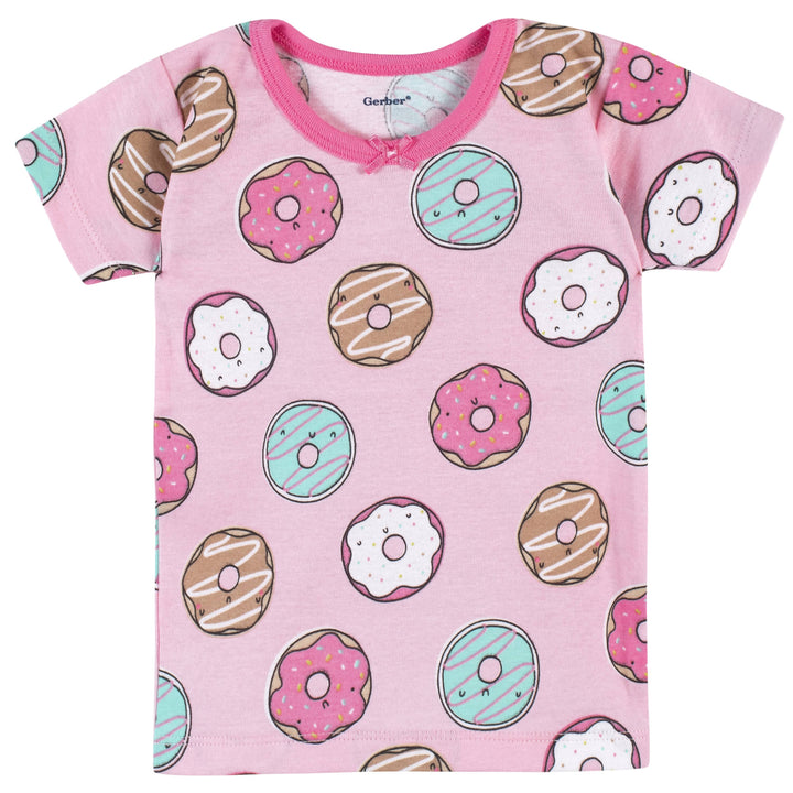 4-Piece Baby & Toddler Donuts Snug Fit Cotton Pajamas-Gerber Childrenswear