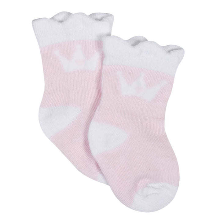 Gerber® Organic 4-Pack Baby Girls Princess Wiggle Proof Socks-Gerber Childrenswear