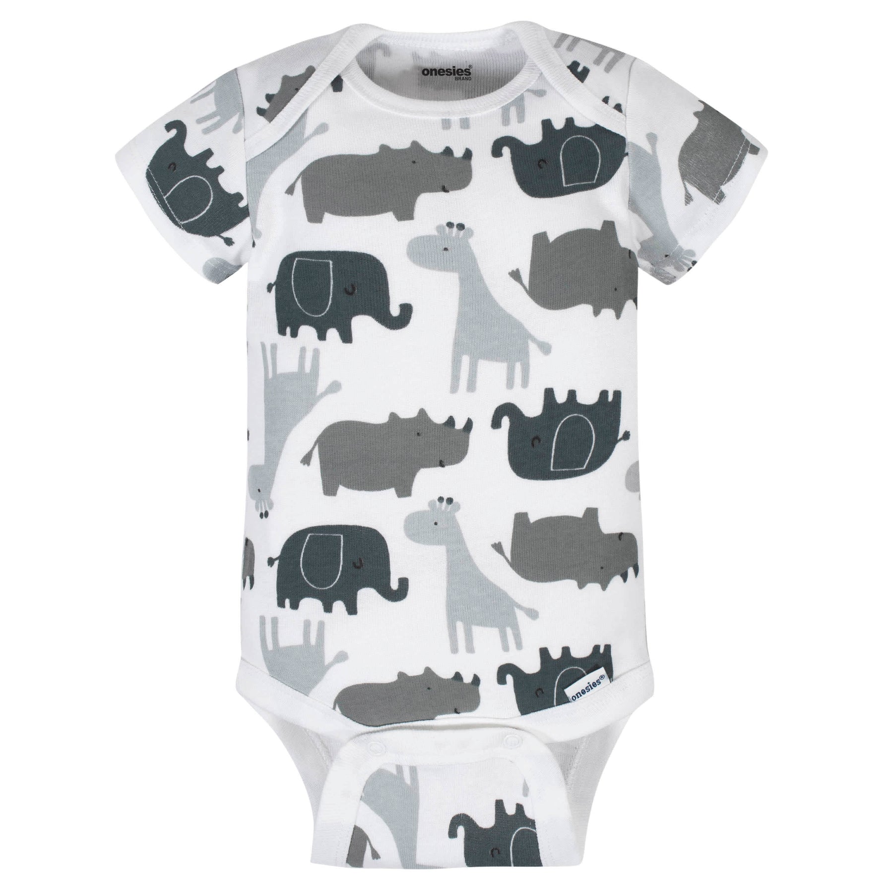 8-Pack Baby Neutral Elephant Onesies® Brand Bodysuits – Gerber ...