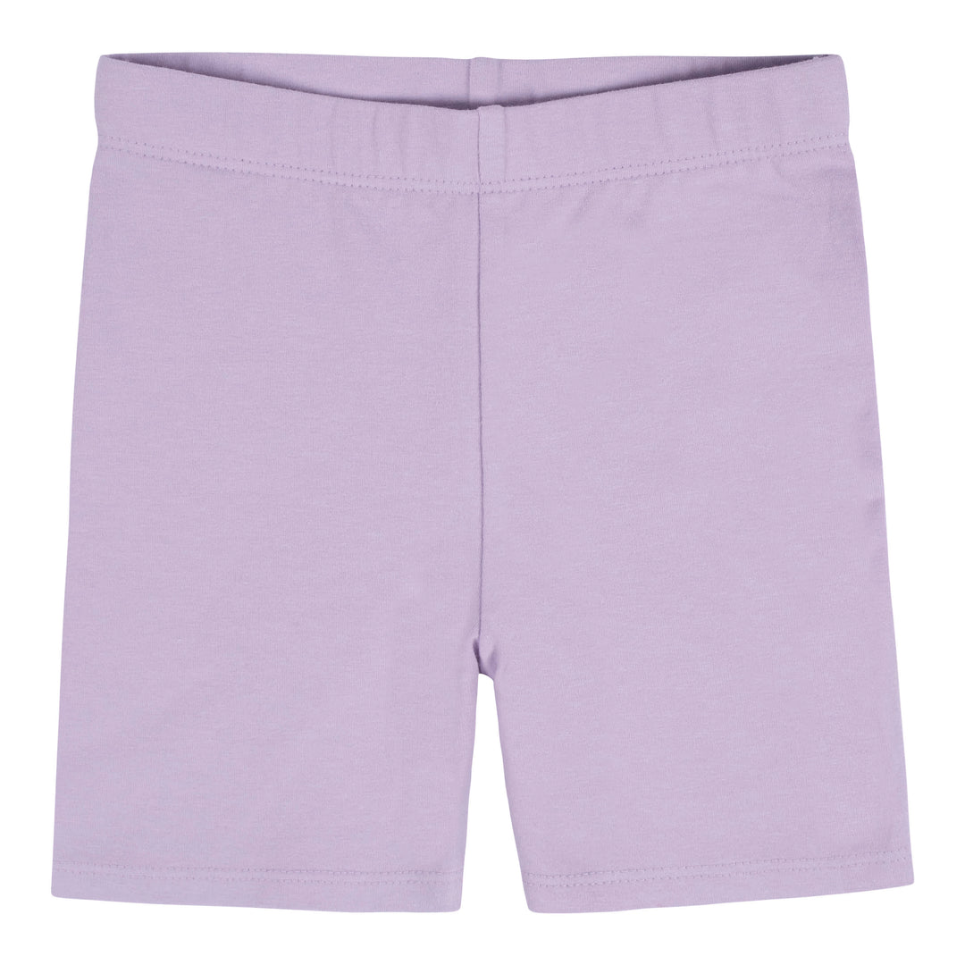 2-pack DryMove™ Bike Shorts - Light pink/light beige - Kids