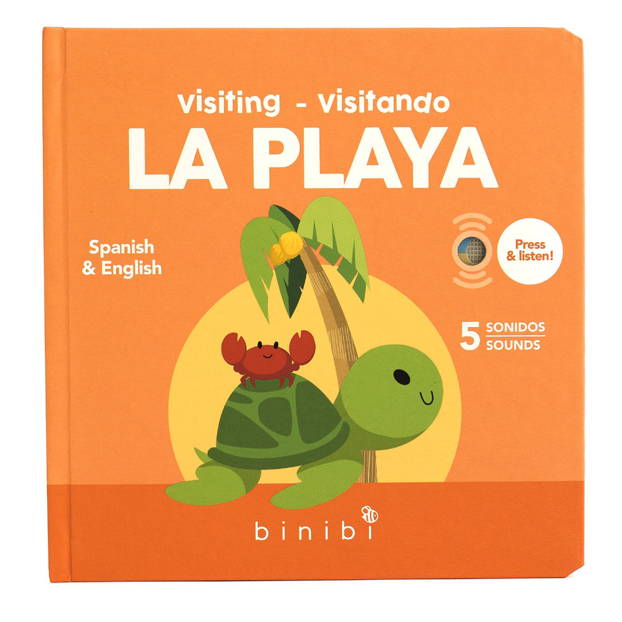 binibi "Visiting - Visitando La Playa" Bilingual Book