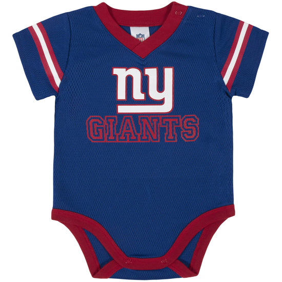 NFL New York Giants Baby Girls' Onesies 3pk Set - 6-9M