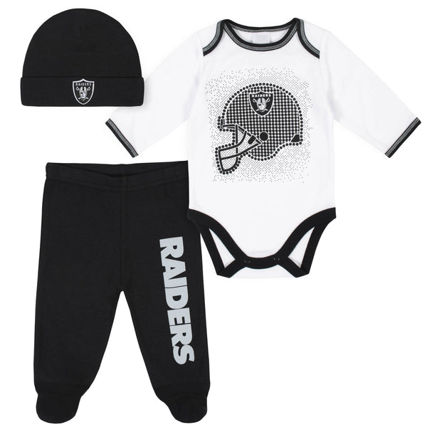 Las Vegas Raiders Baby Girl Outfit, 3pc Set – Gerber Childrenswear