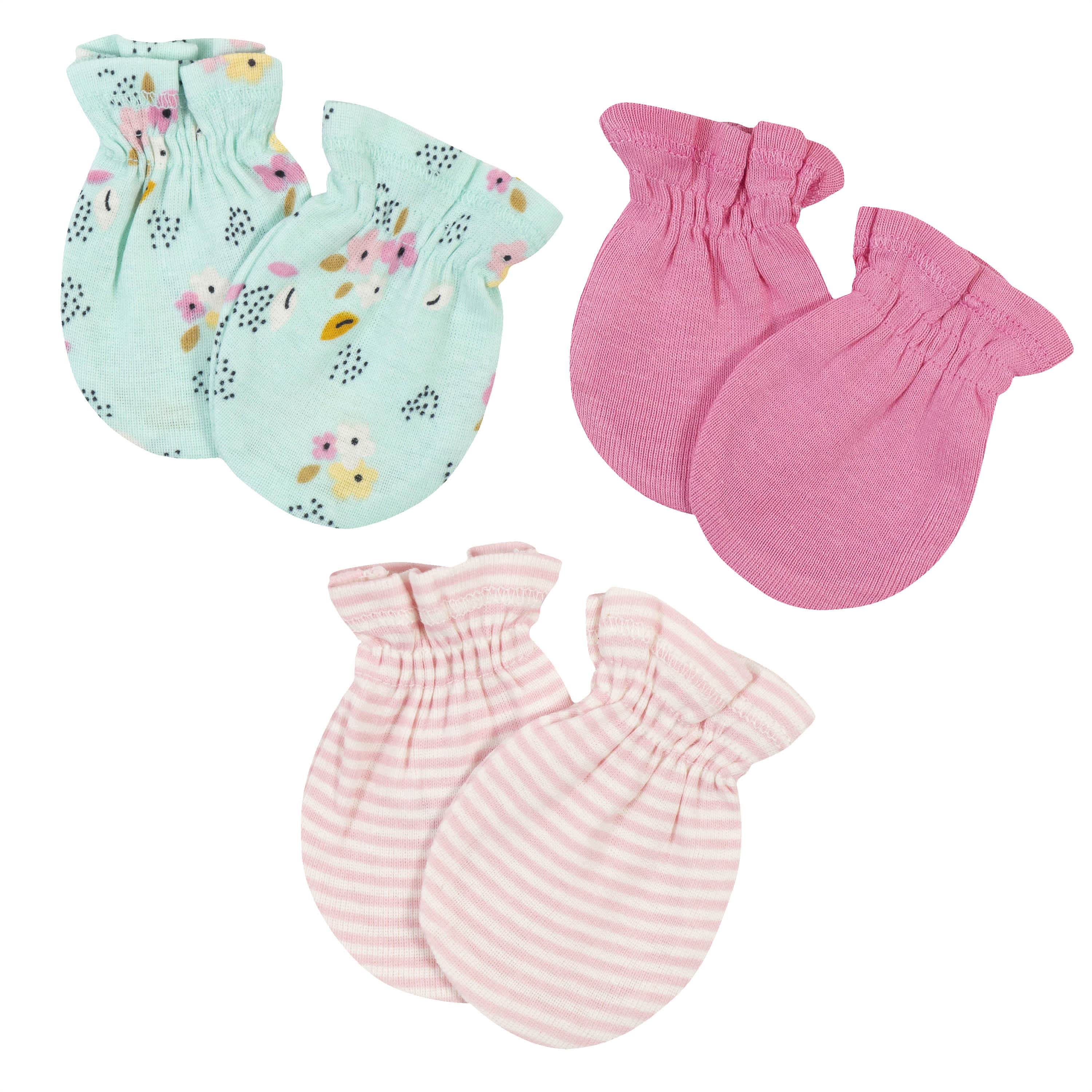 3-Pack Baby Girls Fox No Scratch Mittens – Gerber Childrenswear